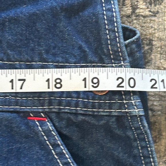Men's BIG MAC Dark Blue Denim Overalls measurements in pics - Picture 4 of 5